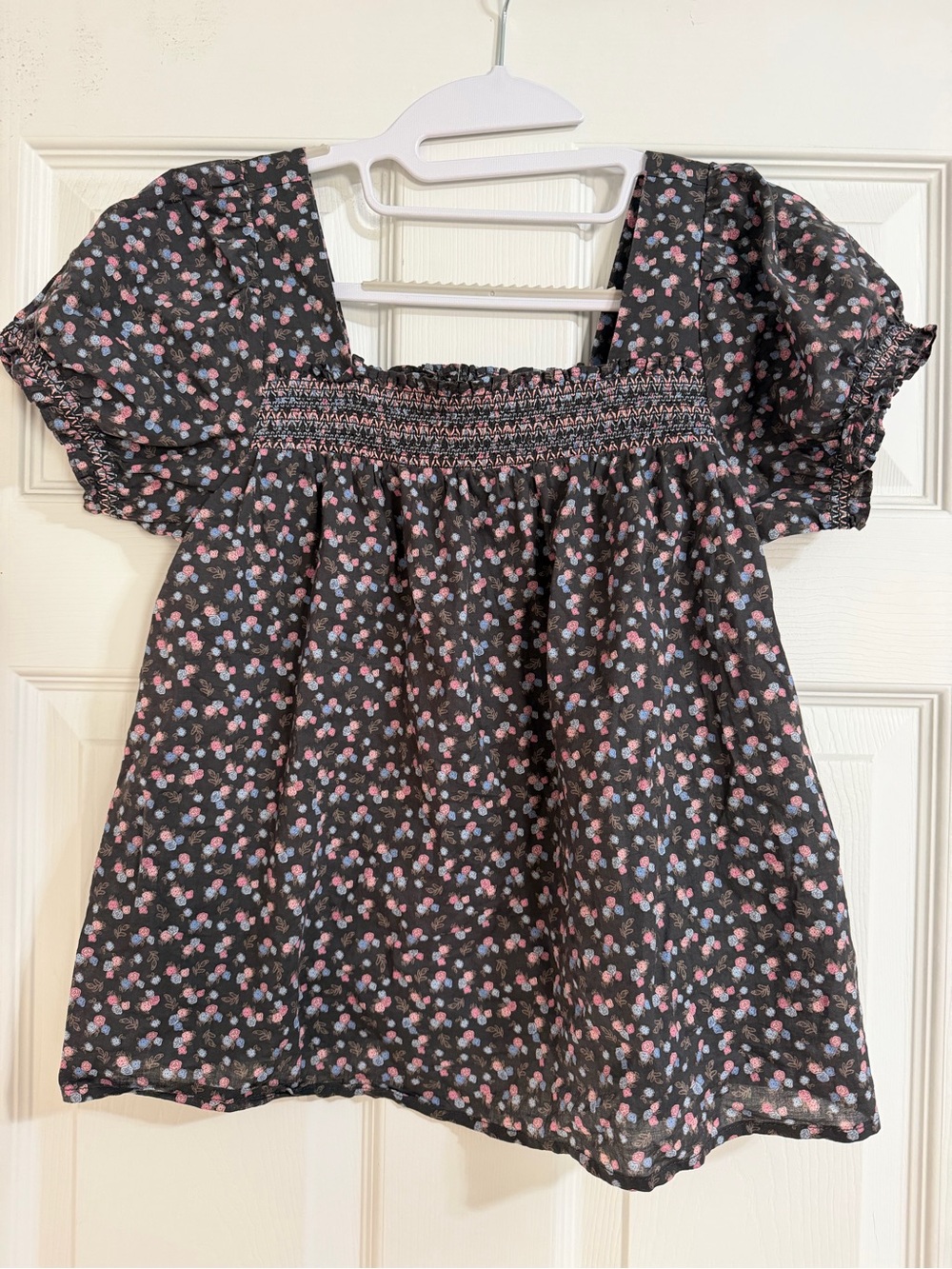 Floral Lucky Brand Smocked Top
